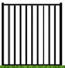 Aberdeen 2 Rail Flush Bottom Flat Gate