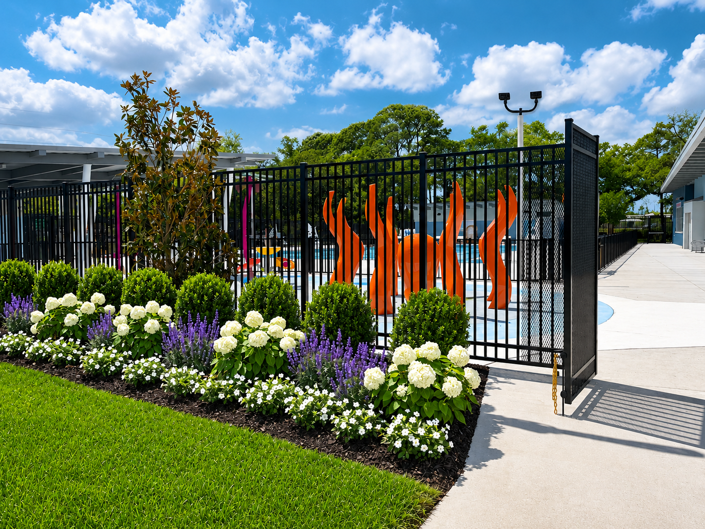 Residential Aluminum Fence and Gate