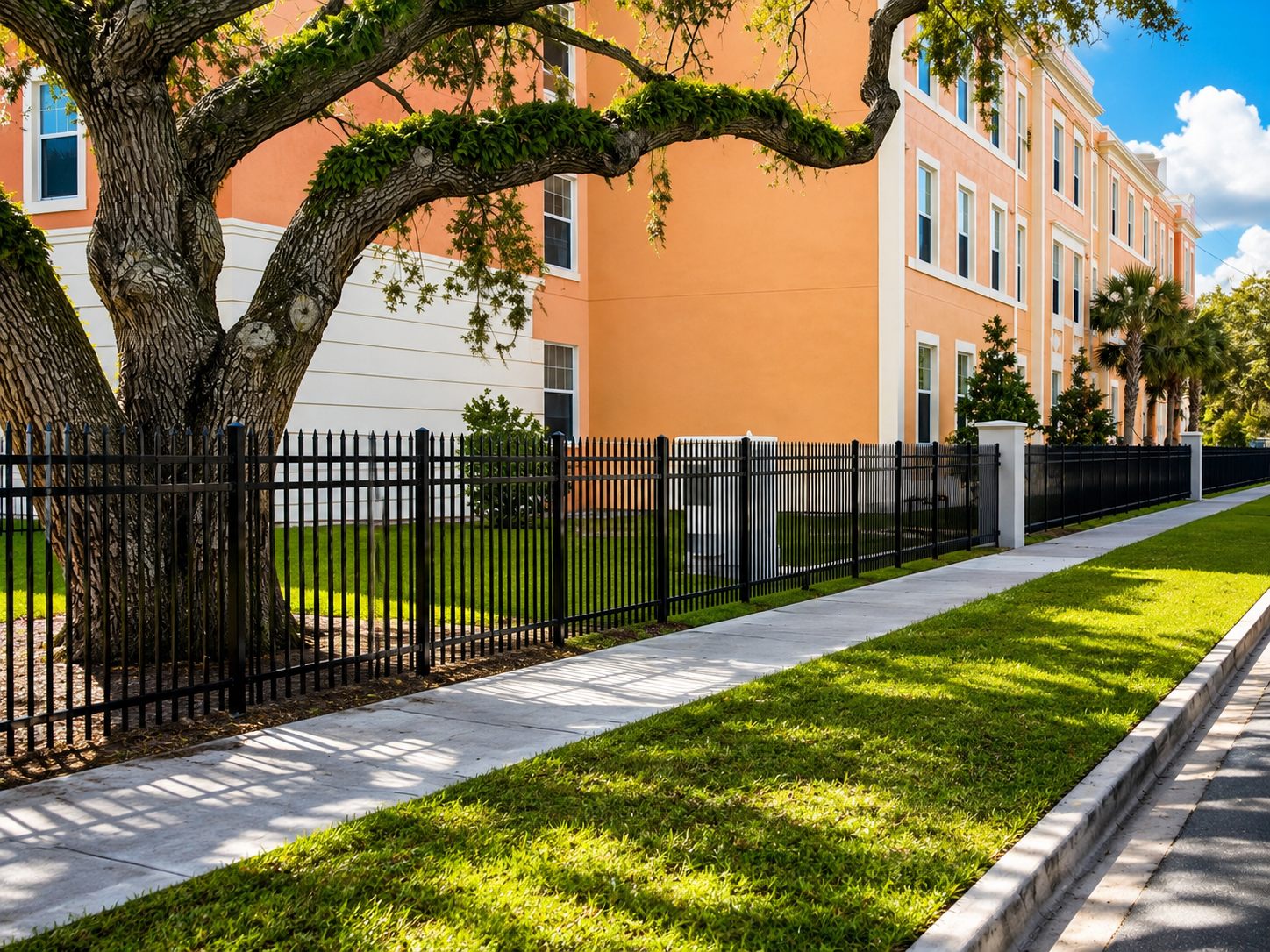 Residential Steel Fence and Gate