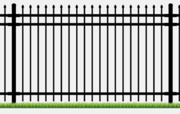 6'H x 8'W Barcelona 3 Rail Commercial Steel Panel
